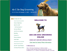 Tablet Screenshot of abcdedoggrooming.com